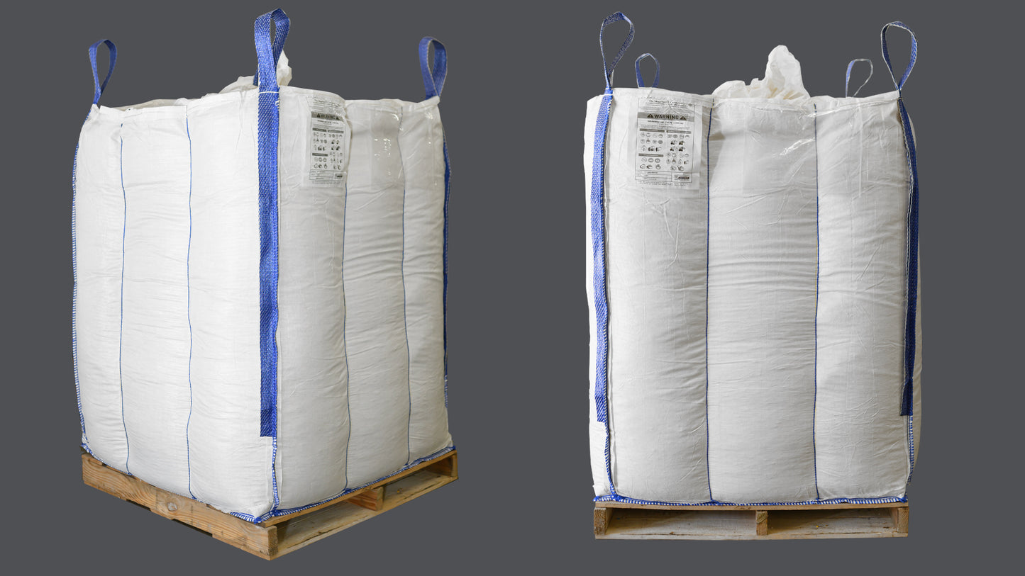 42x42x55; baffled; uncoated (breathable) fabric woven polypropylene bulk bag; duffle top; bottom spout (MS-1660)
