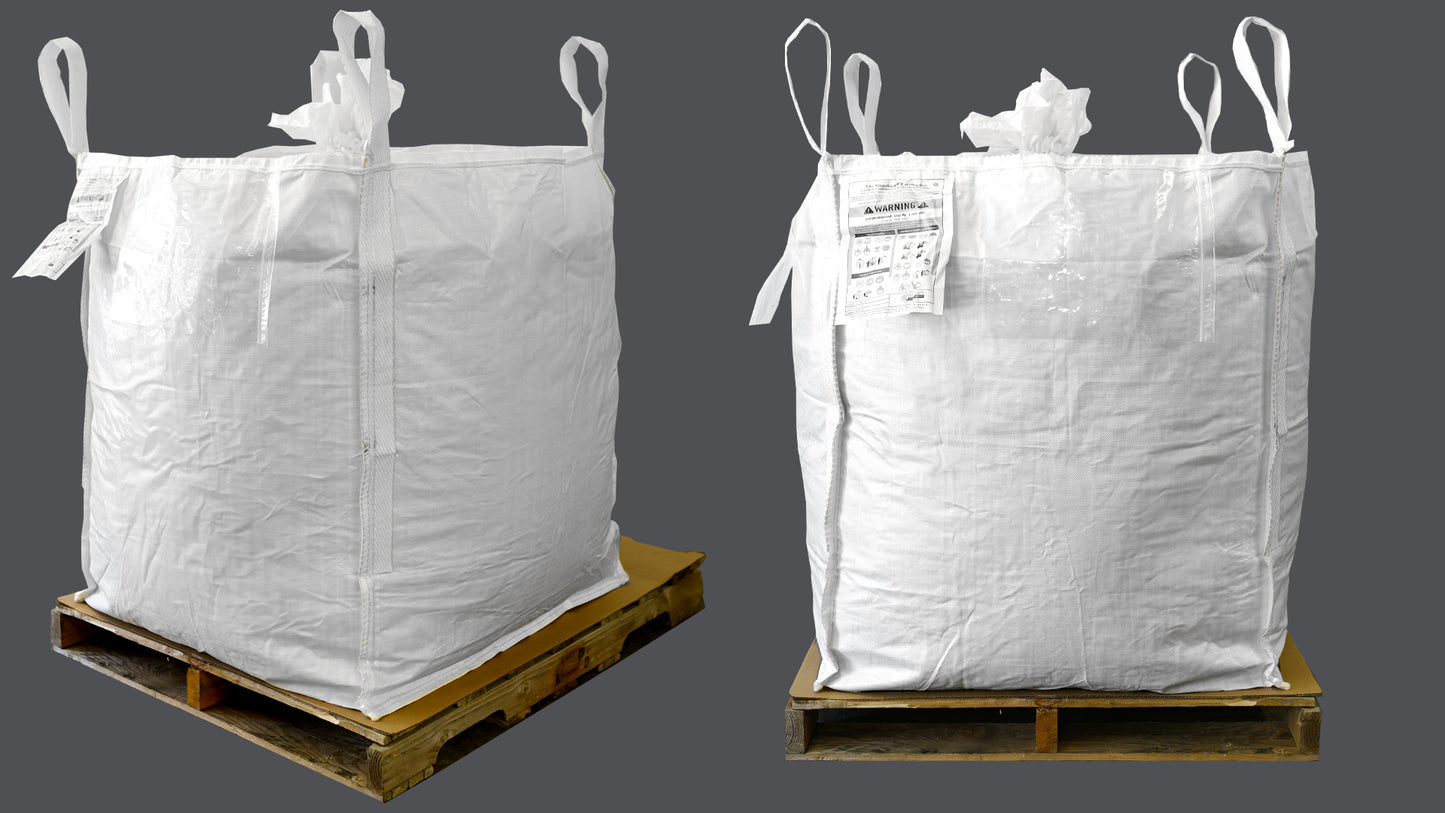 35x35x40 coated fabric woven polypropylene bulk bag; duffle top; bottom spout (MS-3542)