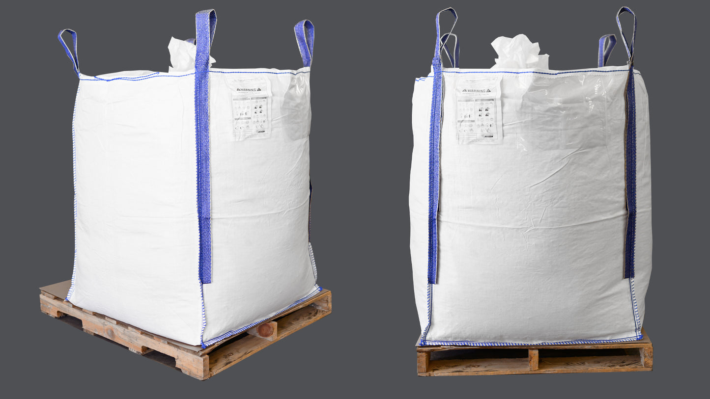 36x36x46 uncoated (breathable) fabric woven polypropylene bulk bag; duffle top; bottom spout (MS-1995)