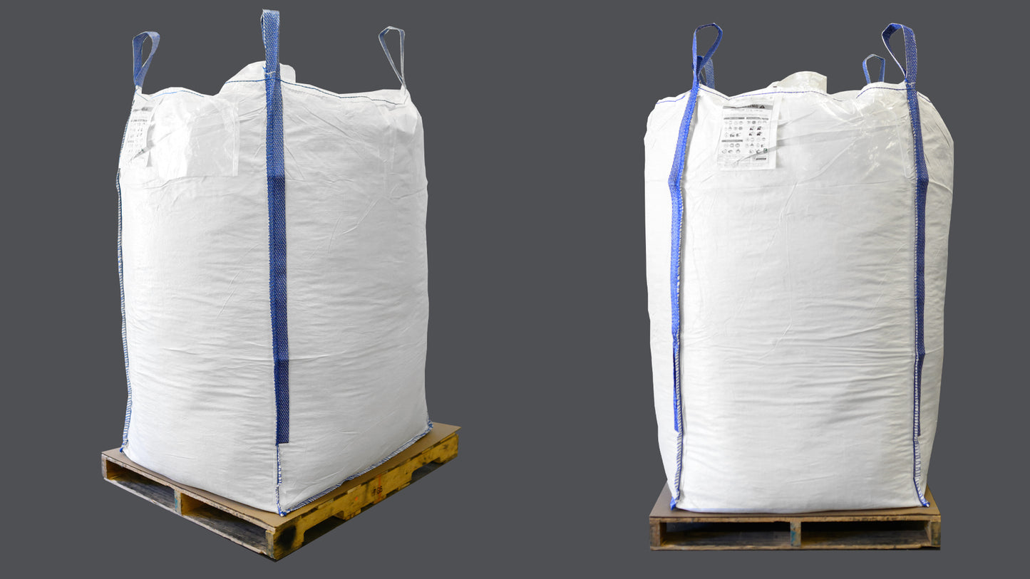 35x41x60 uncoated woven polypropylene bulk bag(breathable) fabric; duffle top; bottom spout (MS-2051)