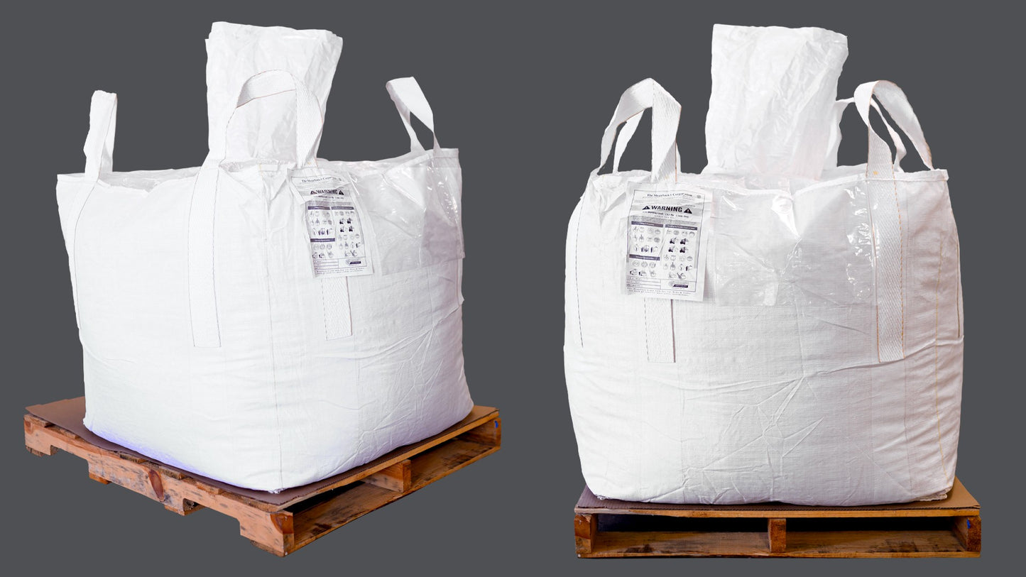 35x35x35  coated fabric woven polypropylene bulk bag; spout top; spout bottom (MS-3873)